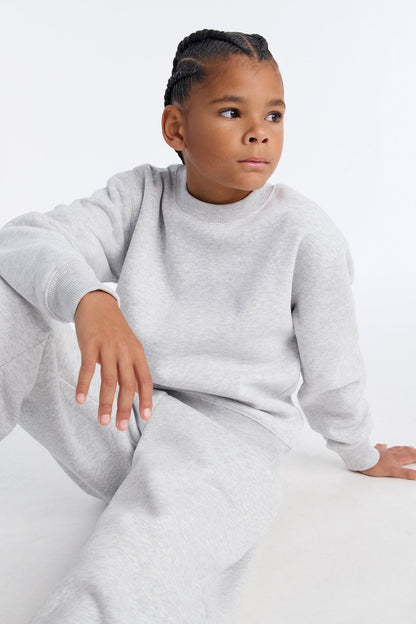 Mini 410 Oversized Crewneck Sweatshirt - Heather Grey