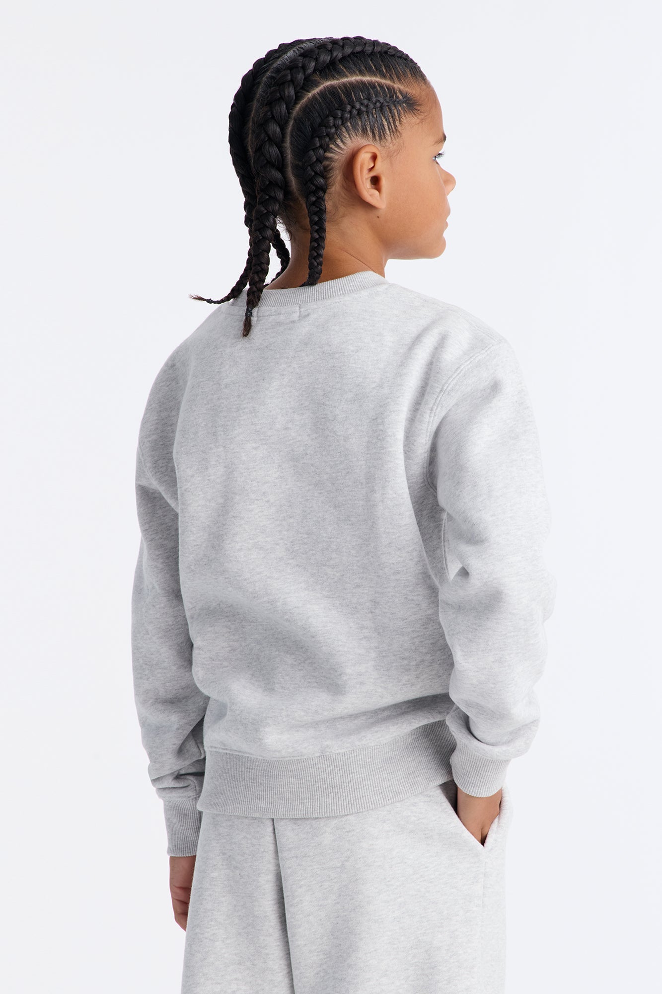Mini 410 Oversized Crewneck Sweatshirt - Heather Grey