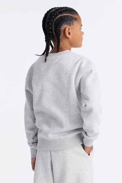 Mini 410 Oversized Crewneck Sweatshirt - Heather Grey