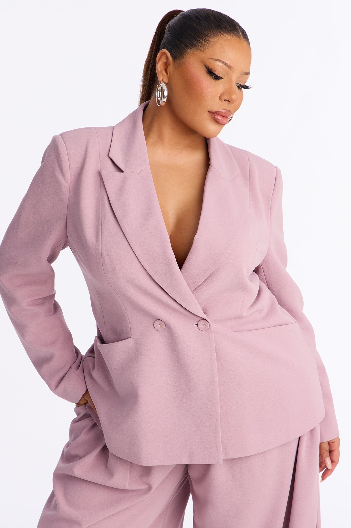 Charlie Fitted Blazer - Violet