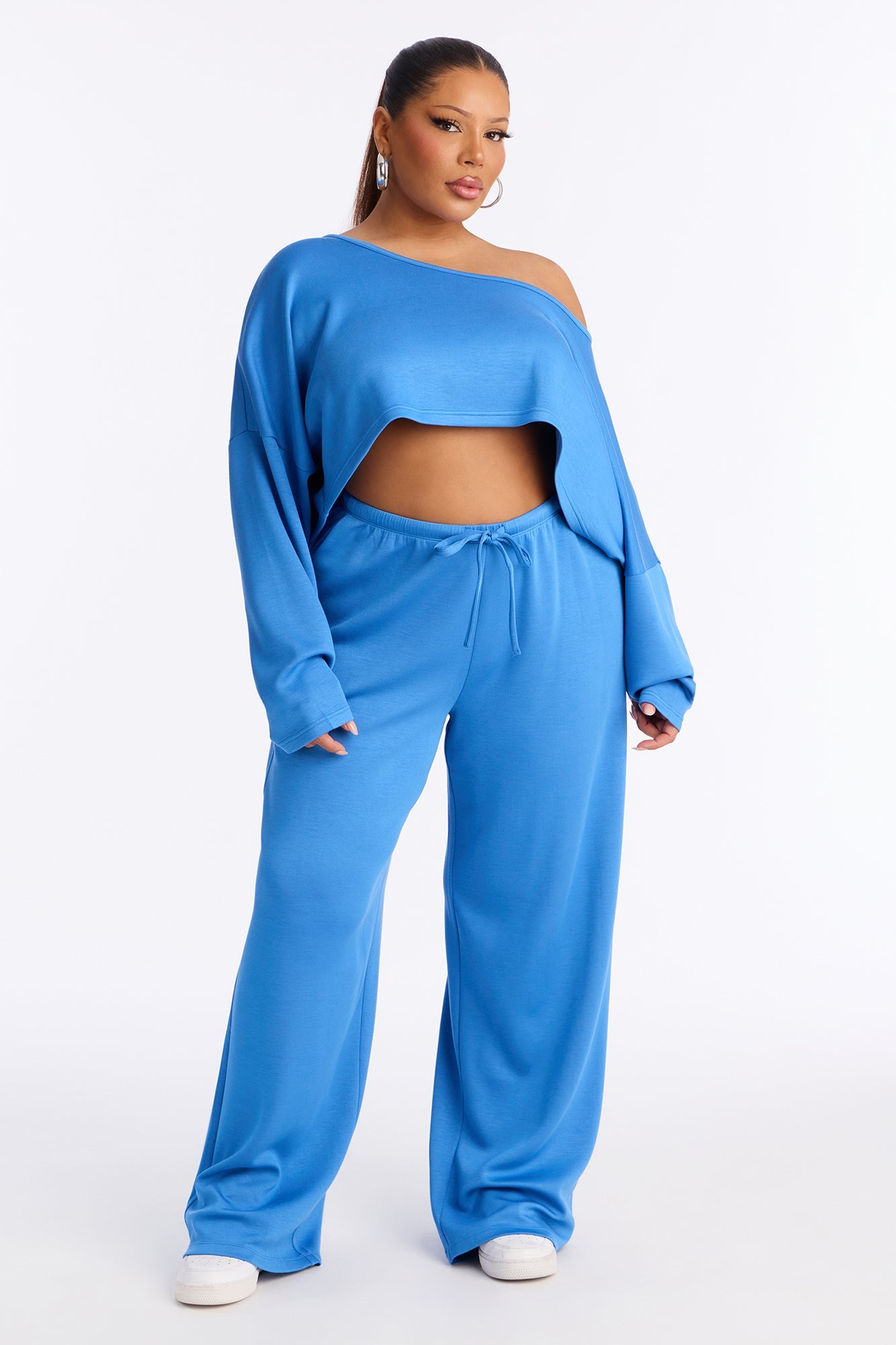 Match My Vibe Modal Lounge Top - Blue