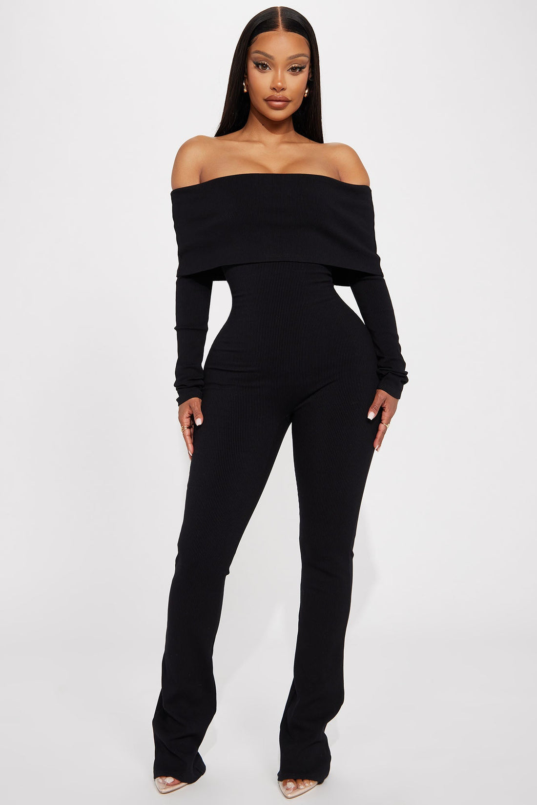 Amara Snatched Jumpsuit - Black