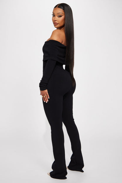 Amara Snatched Jumpsuit - Black
