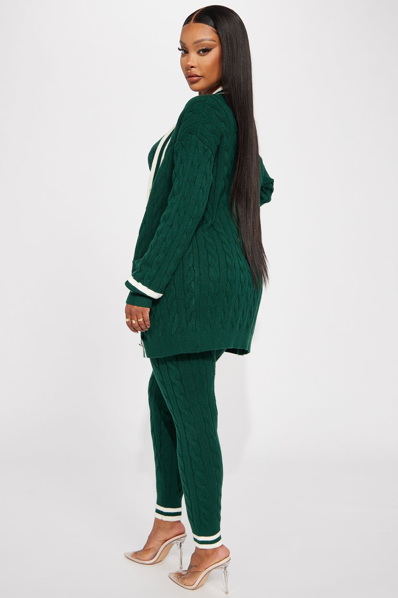 Alessa 3 Piece Sweater Legging Set - Hunter