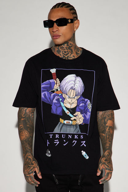 Dragon Ball Z Trunks Oversized Short Sleeve Tee - Black