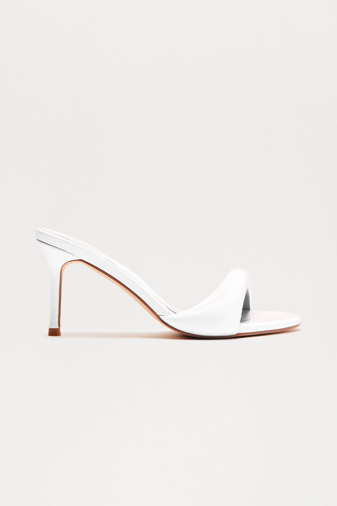 Calix Patent Mules - White