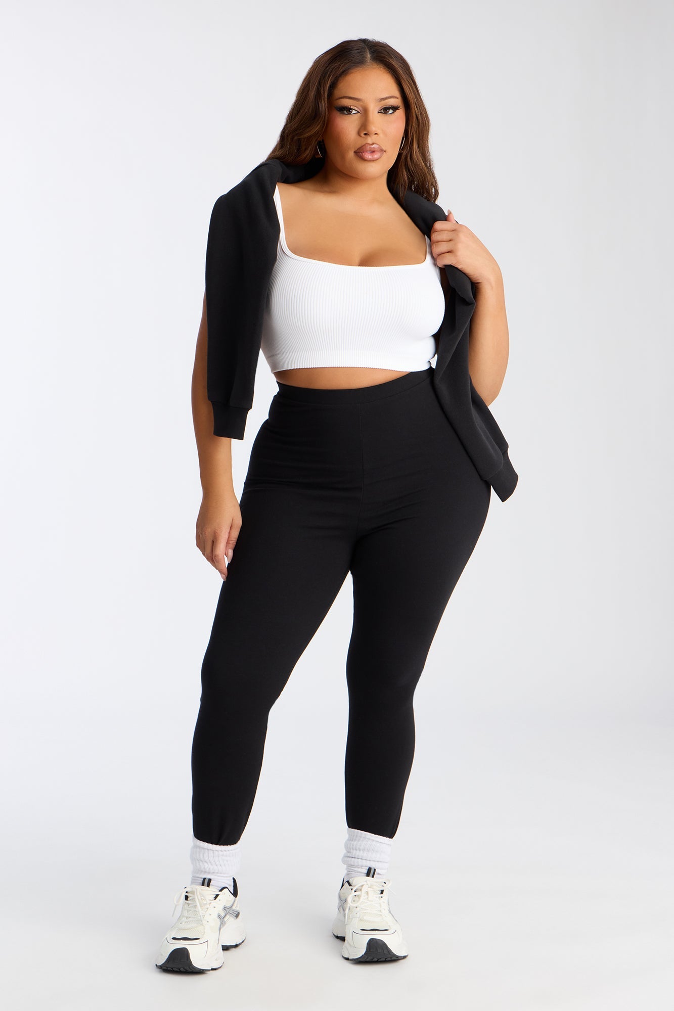 Quinn High Rise Everyday Cotton Legging 29″ - Black