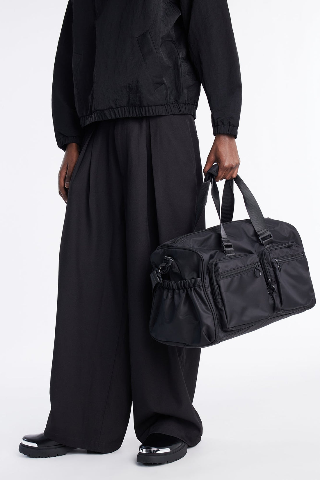 Travel Ready Mid Size Utility Duffle Bag - Black