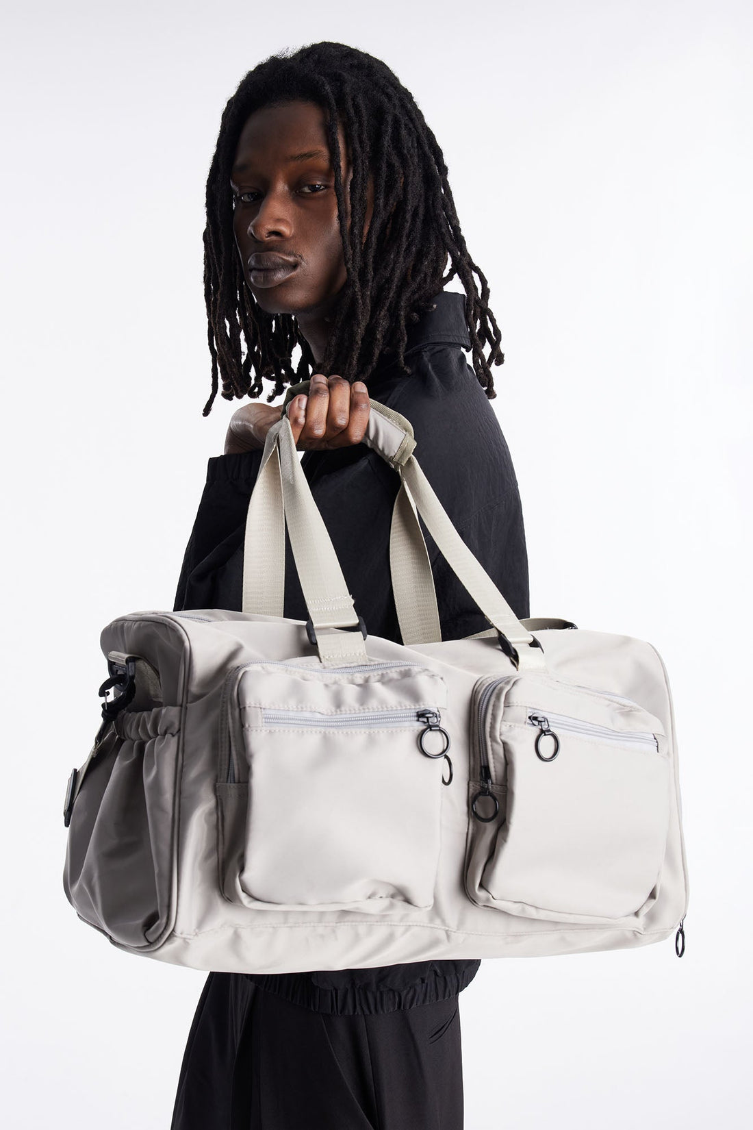 Travel Ready Mid Size Utility Duffle Bag - Grey