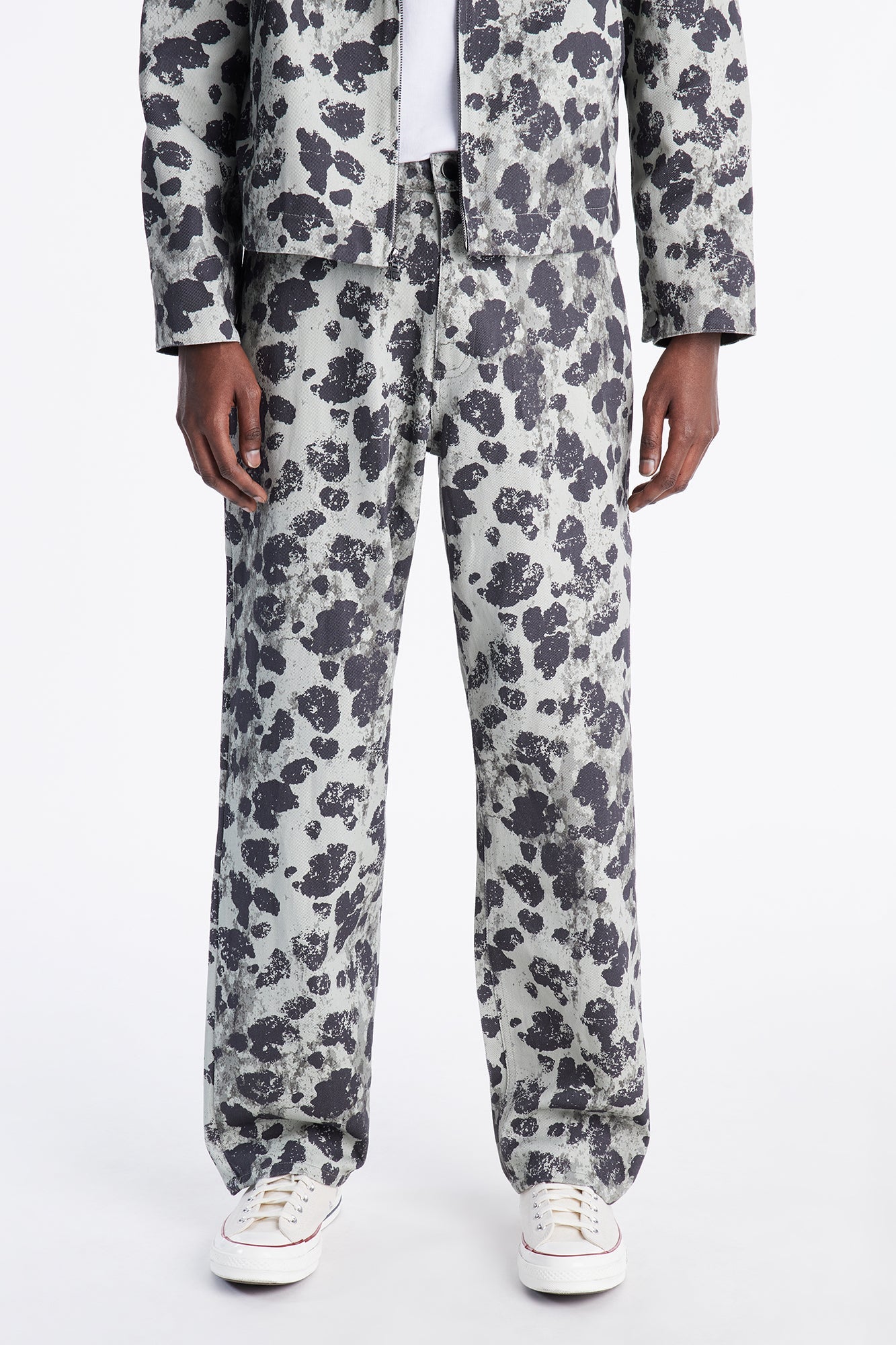 Relaxed Straight Grow Through It Cheetah Pant - Green/combo