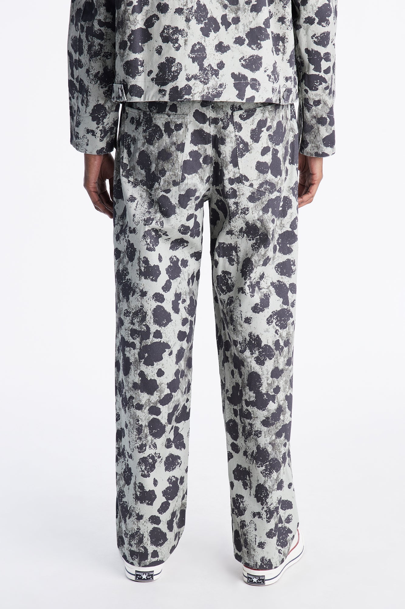 Relaxed Straight Grow Through It Cheetah Pant - Green/combo