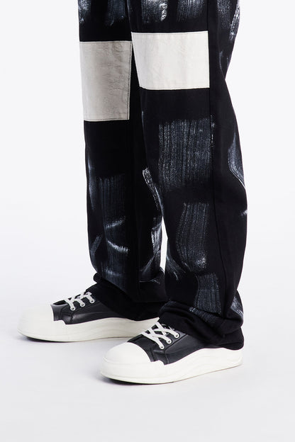 Straight Street Strokes Jeans - Black