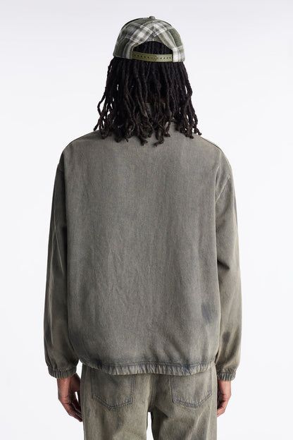 Dune Denim Anorak Jacket - Olive