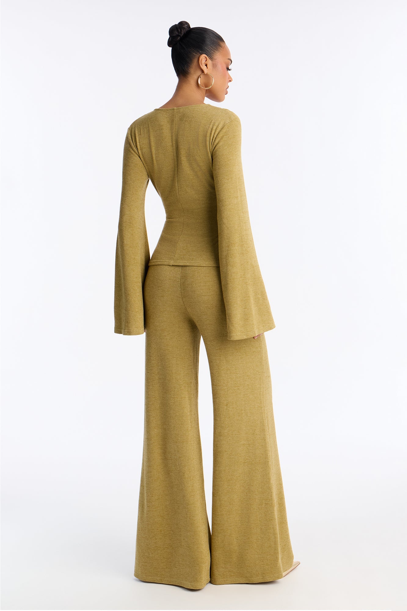 Bailey Flare Leg Pant Set - Green