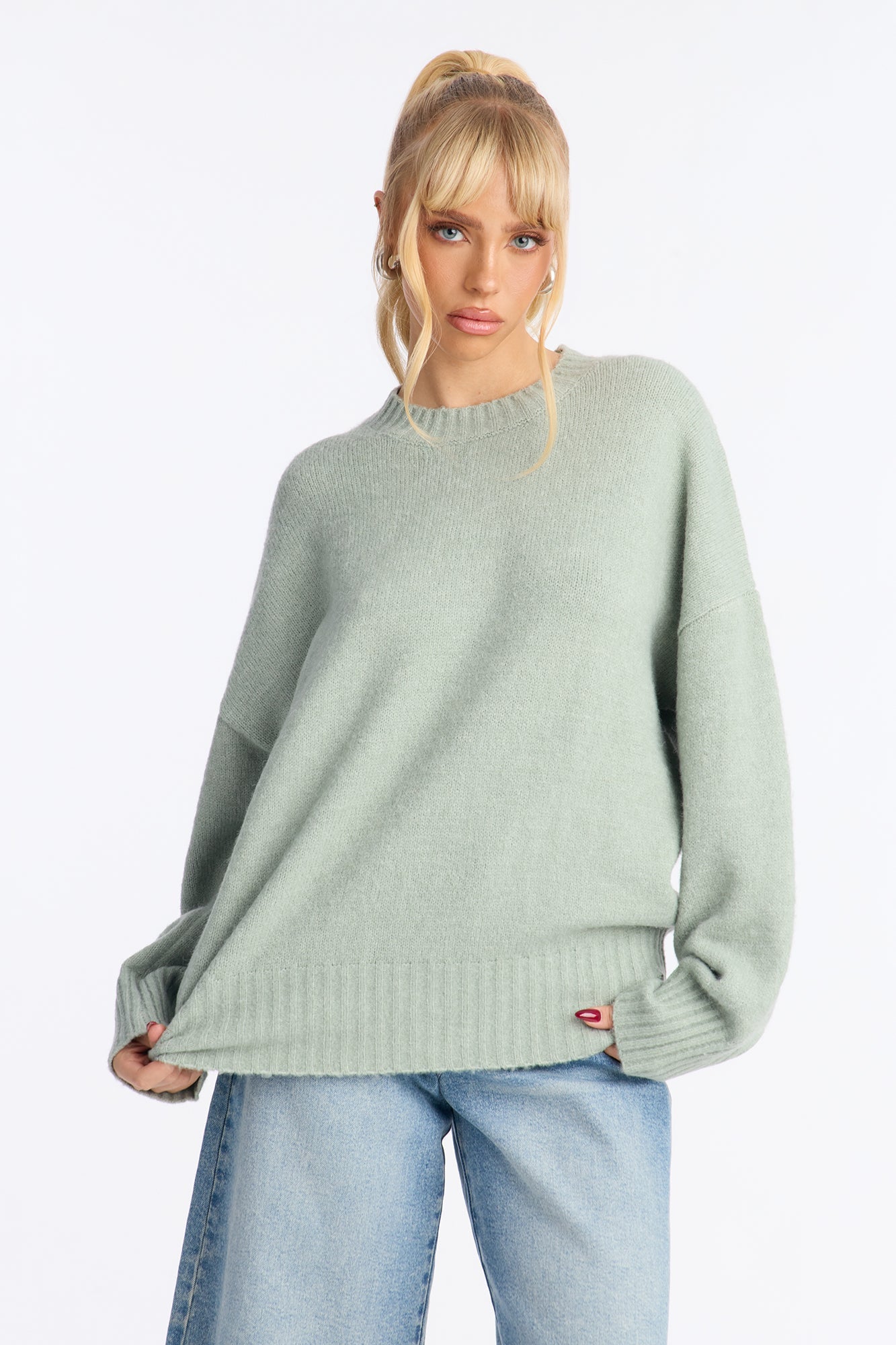 On Wednesdays Pullover Sweater - Sage