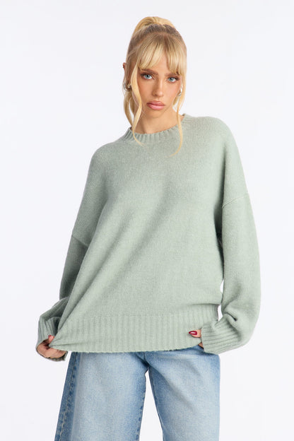 On Wednesdays Pullover Sweater - Sage
