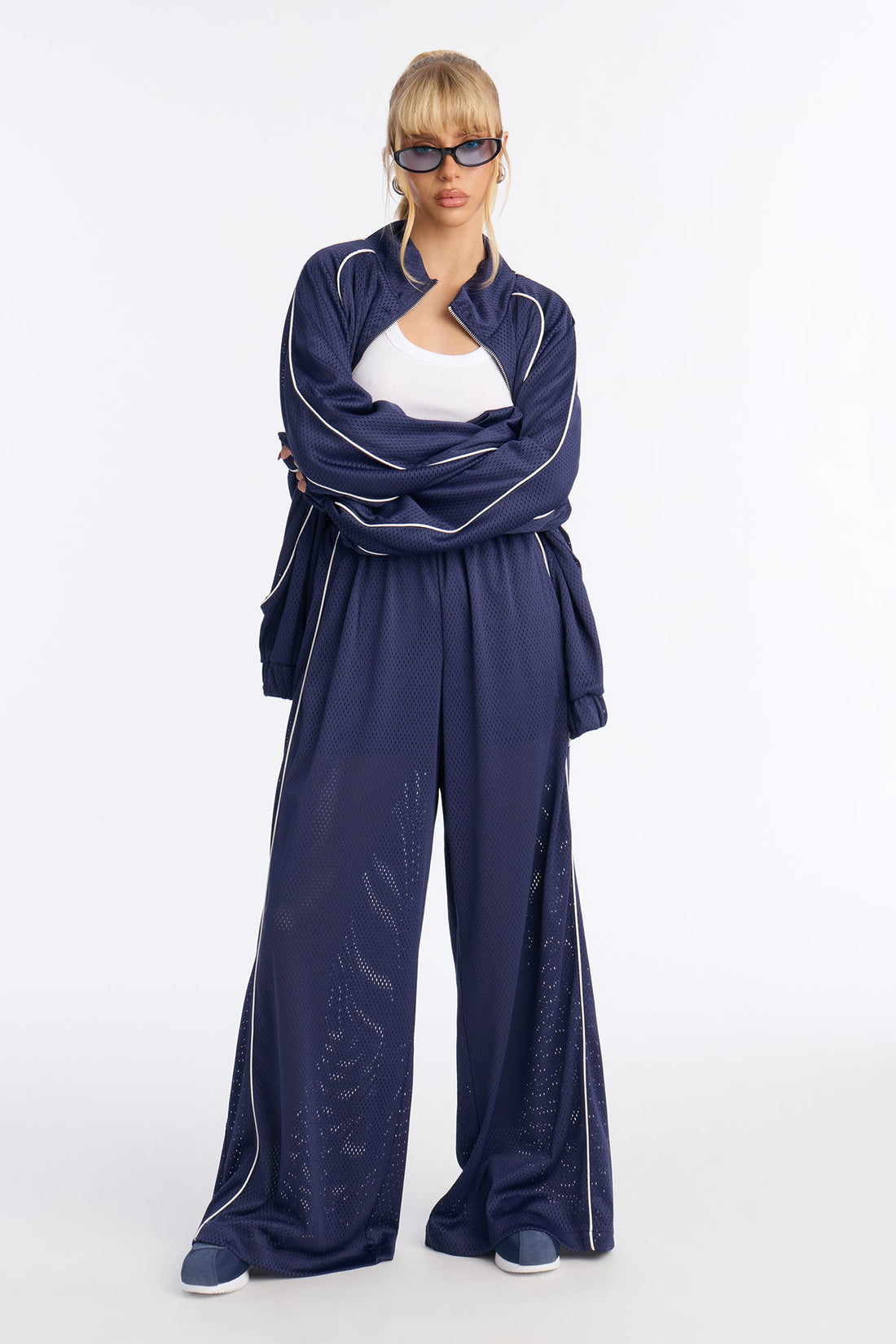 Milianna Sweatshirt Zip Up - Navy