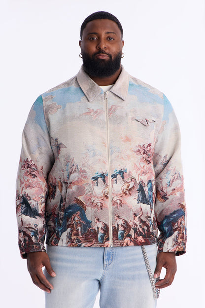 Renaissance Master Tapestry Work Jacket - Multi Color