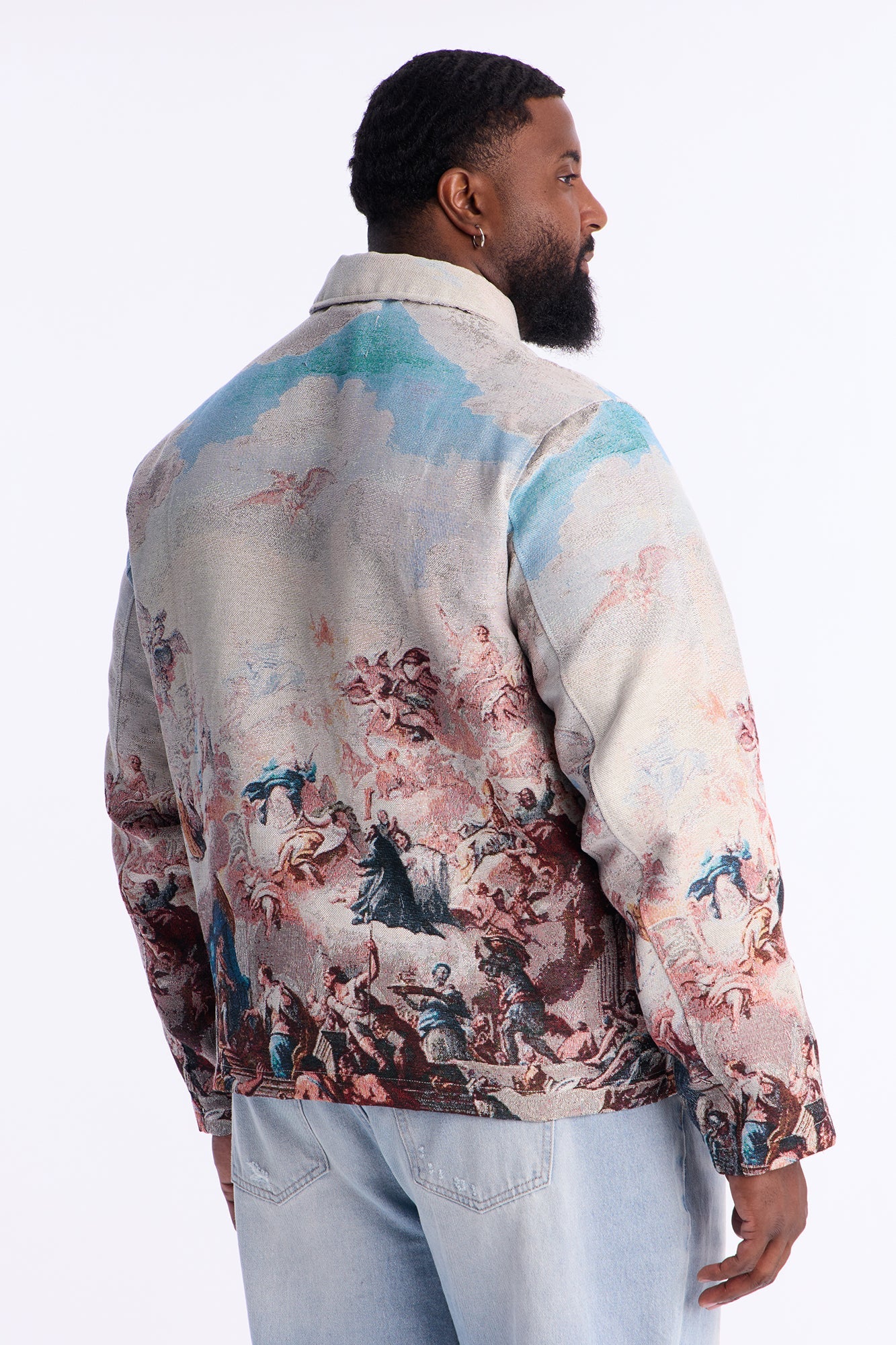 Renaissance Master Tapestry Work Jacket - Multi Color