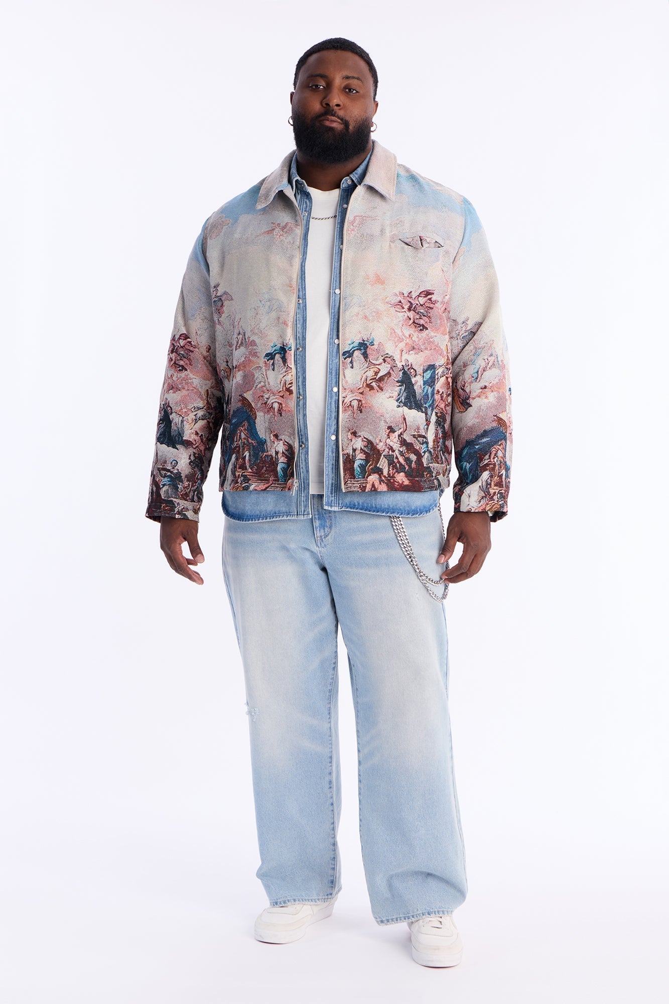 Renaissance Master Tapestry Work Jacket - Multi Color