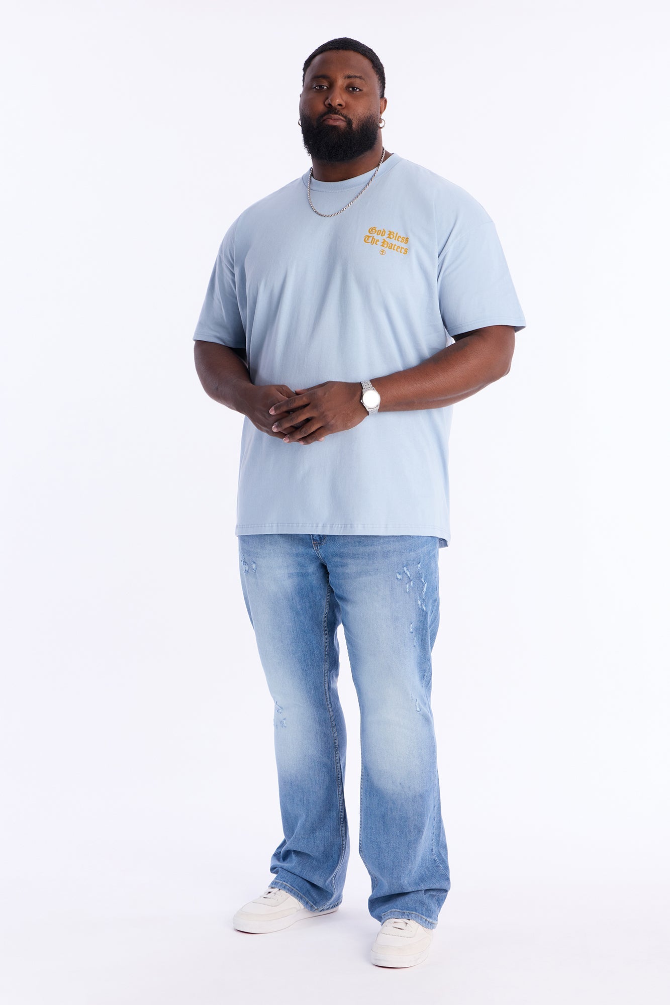 Stacked Skinny Flare Take My Time Jean - Medium Blue Wash