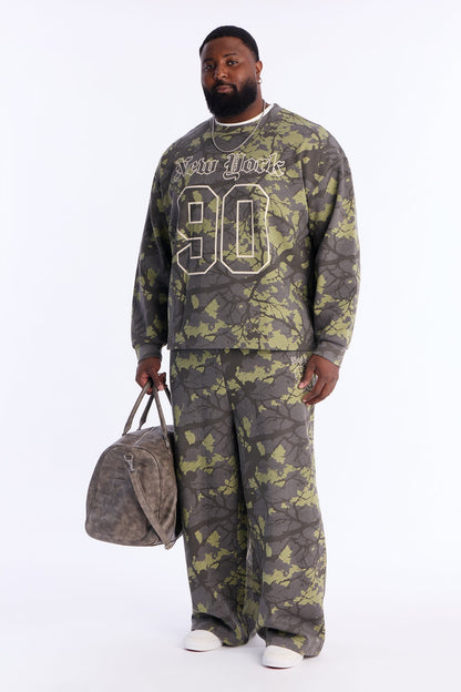 New York Camo Crew Neck Sweatshirt - Camouflage