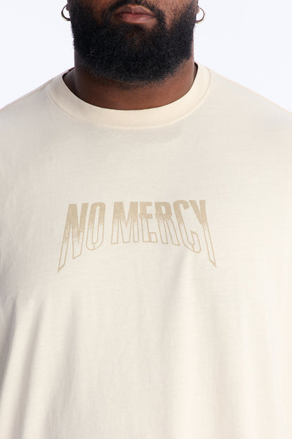 No Mercy Angelic Oversized Short Sleeve Tee - Cream
