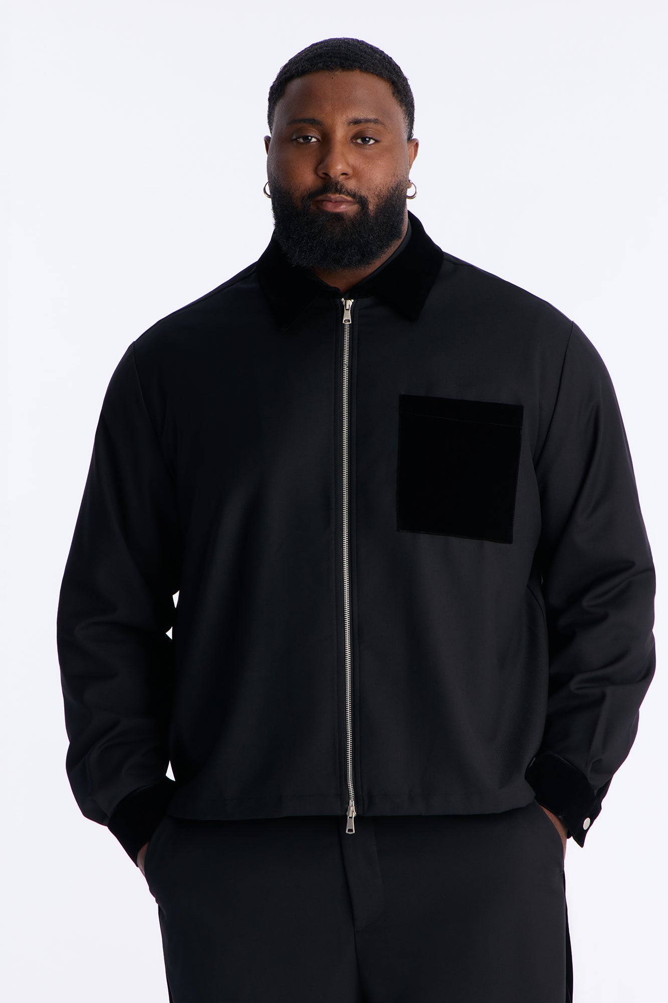 Serrano Midnight Zip-Up - Black