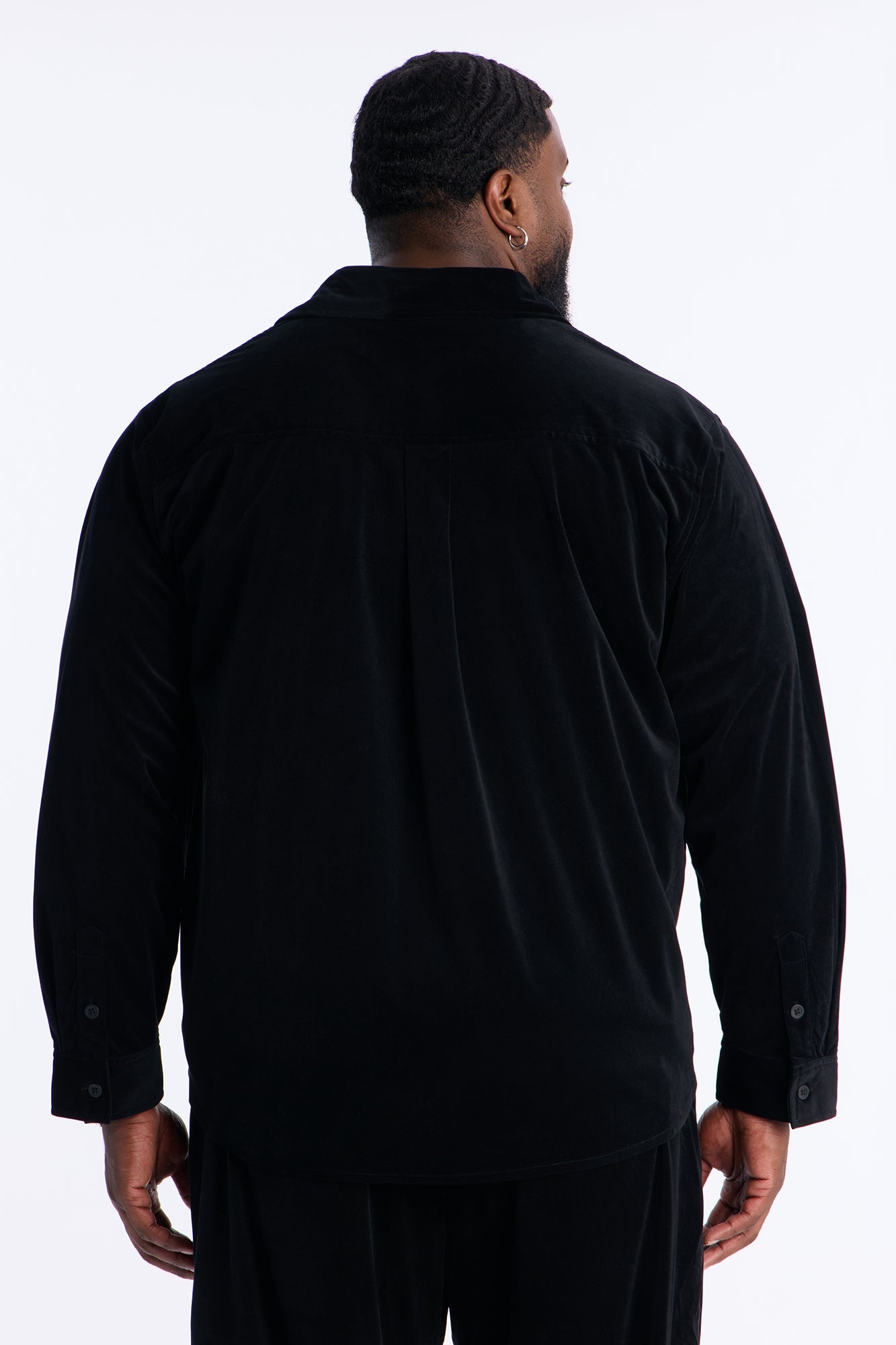 Relaxed Lincoln Park Textured Button Up Shirt - Black