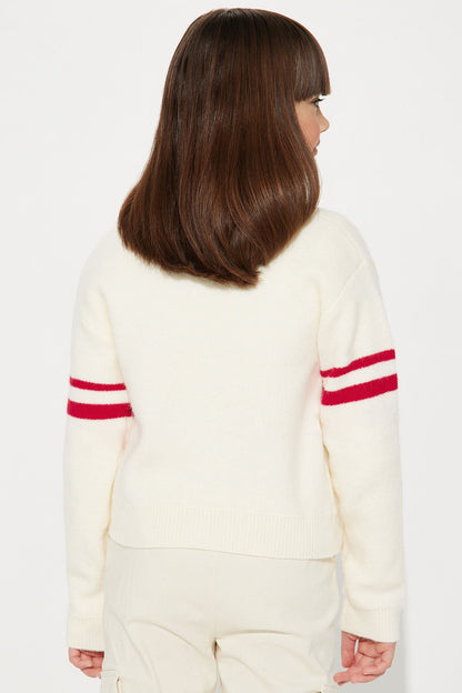Mini Loving You Cardigan - White/combo