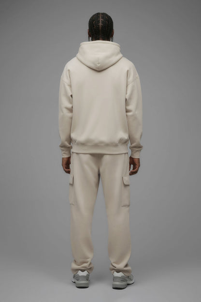 410 Oversized Zip Hoodie - Cream
