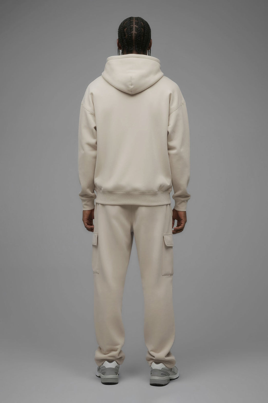 410 Oversized Zip Hoodie - Cream