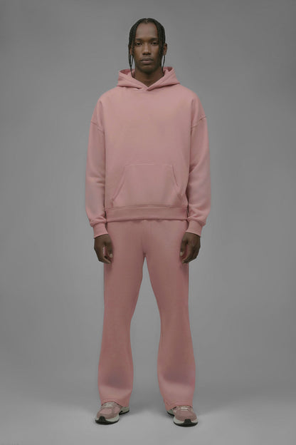 410 Oversized Cropped Hoodie - Pink