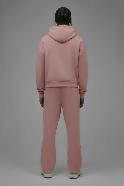 410 Oversized Cropped Zip Hoodie - Pink
