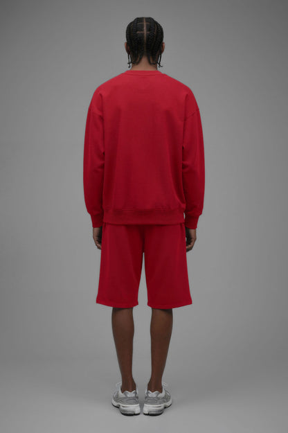 410 Oversized Crewneck - Red