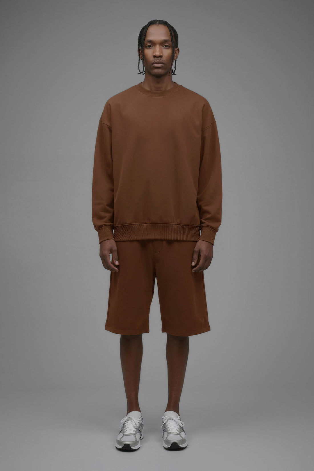 410 Oversized Crewneck - Chestnut