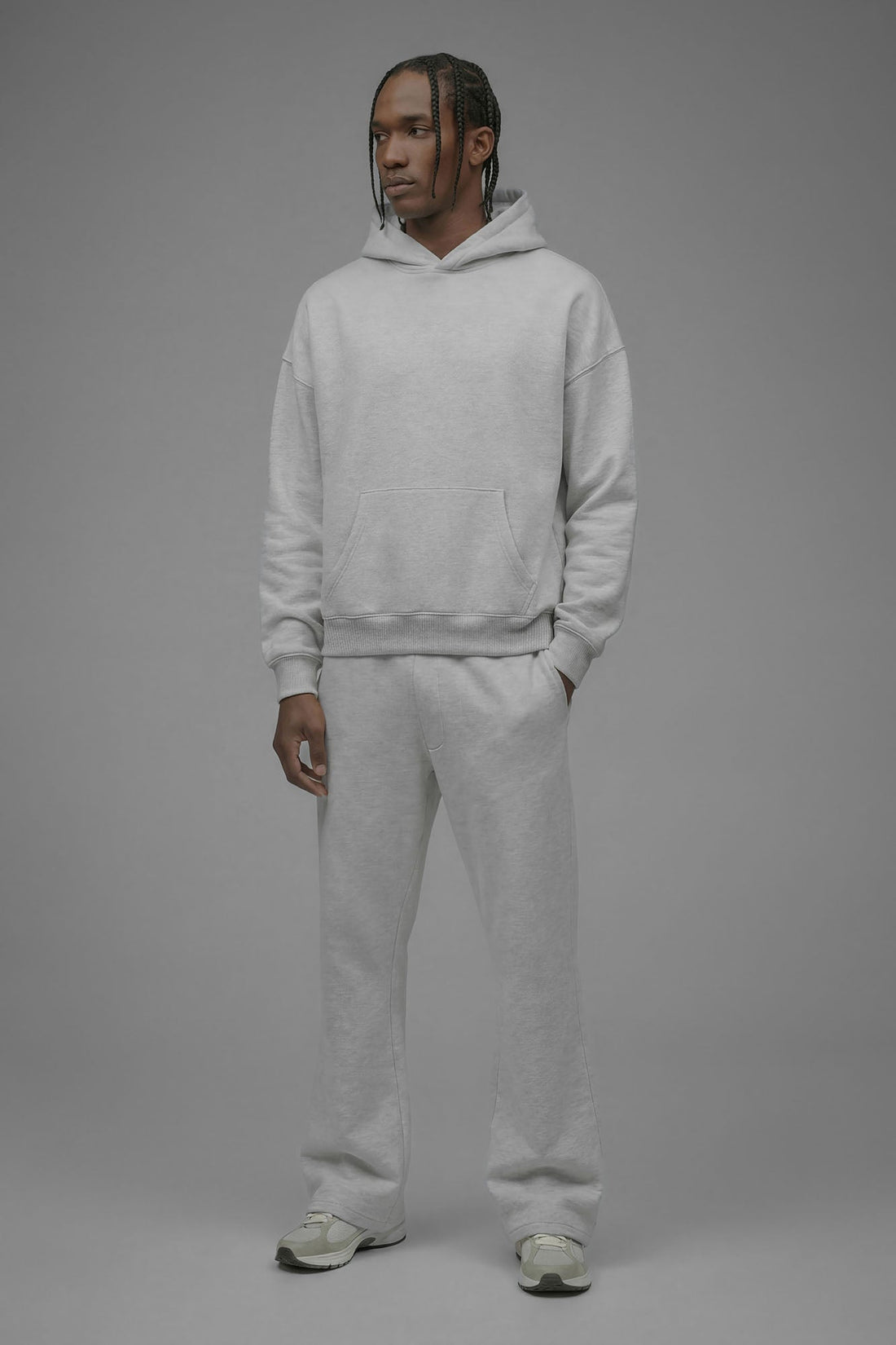 410 Slim Flare Sweatpants - Heather Grey