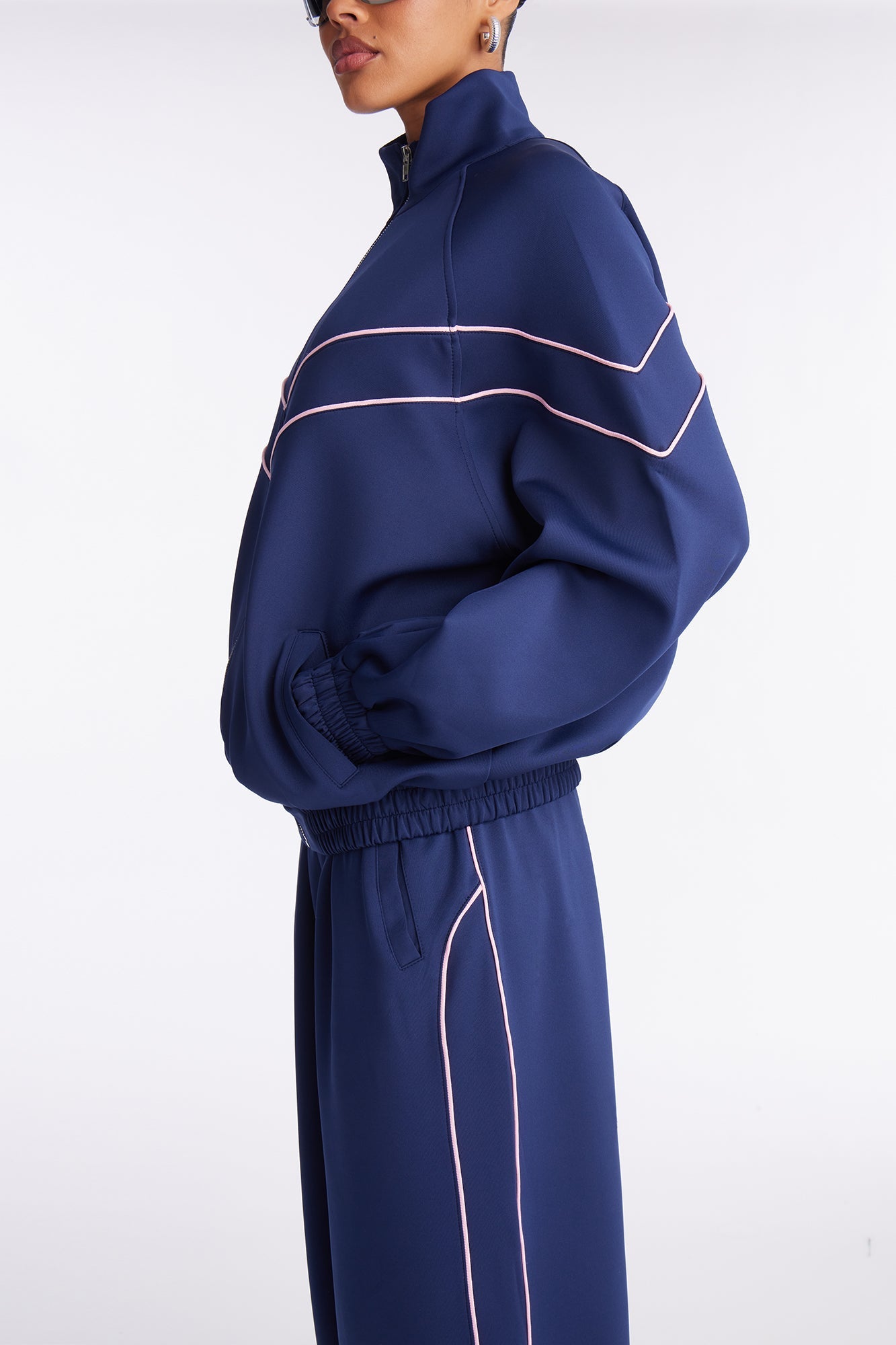 Track Record Pant Set - Navy