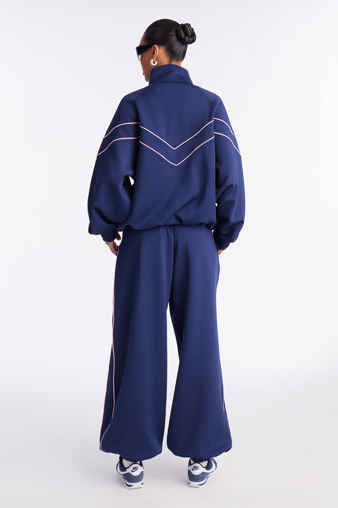 Track Record Pant Set - Navy