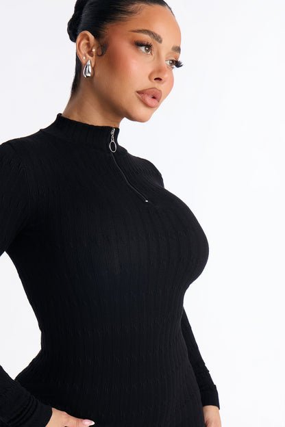 Pull Up N’ Chill Seamless Legging Set - Black