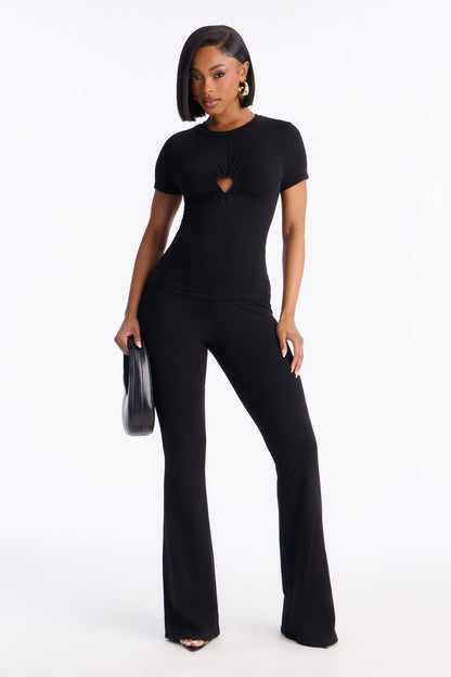 Your Sweetheart Pant Set - Black