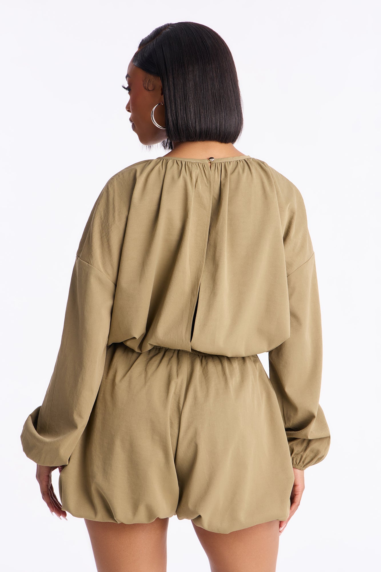 Street Code Romper - Olive