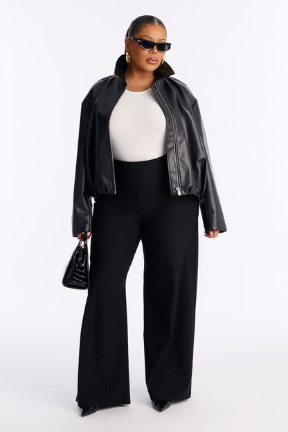 Petra Millennium Pull On Wide Leg Pant 32″ - Black