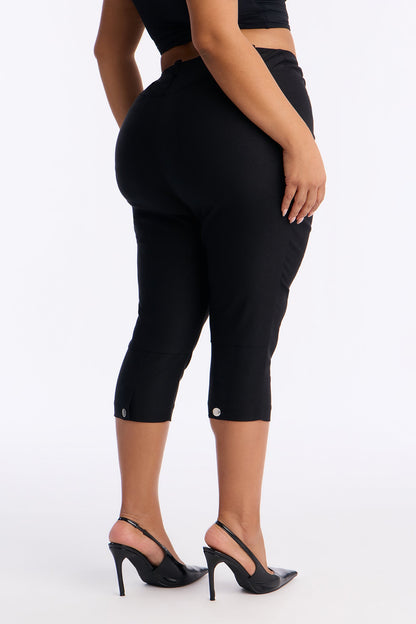 Office Siren Capri Pant - Black
