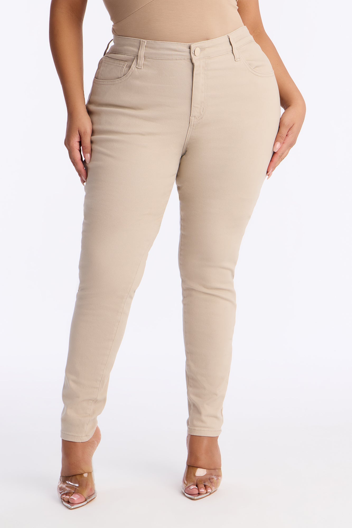 Tall Skinny Uniform Pants - Khaki