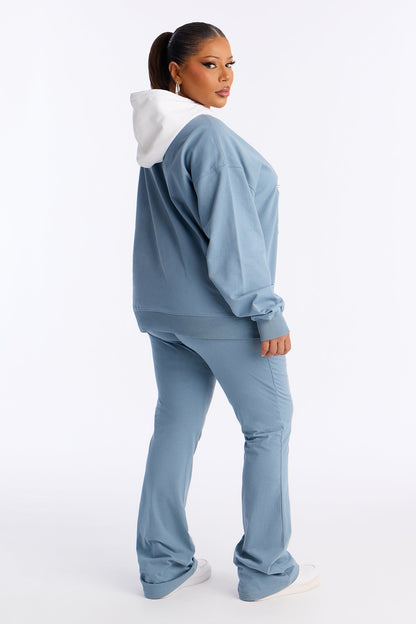 Dream Big Hoodie Pant Set - Slate Blue