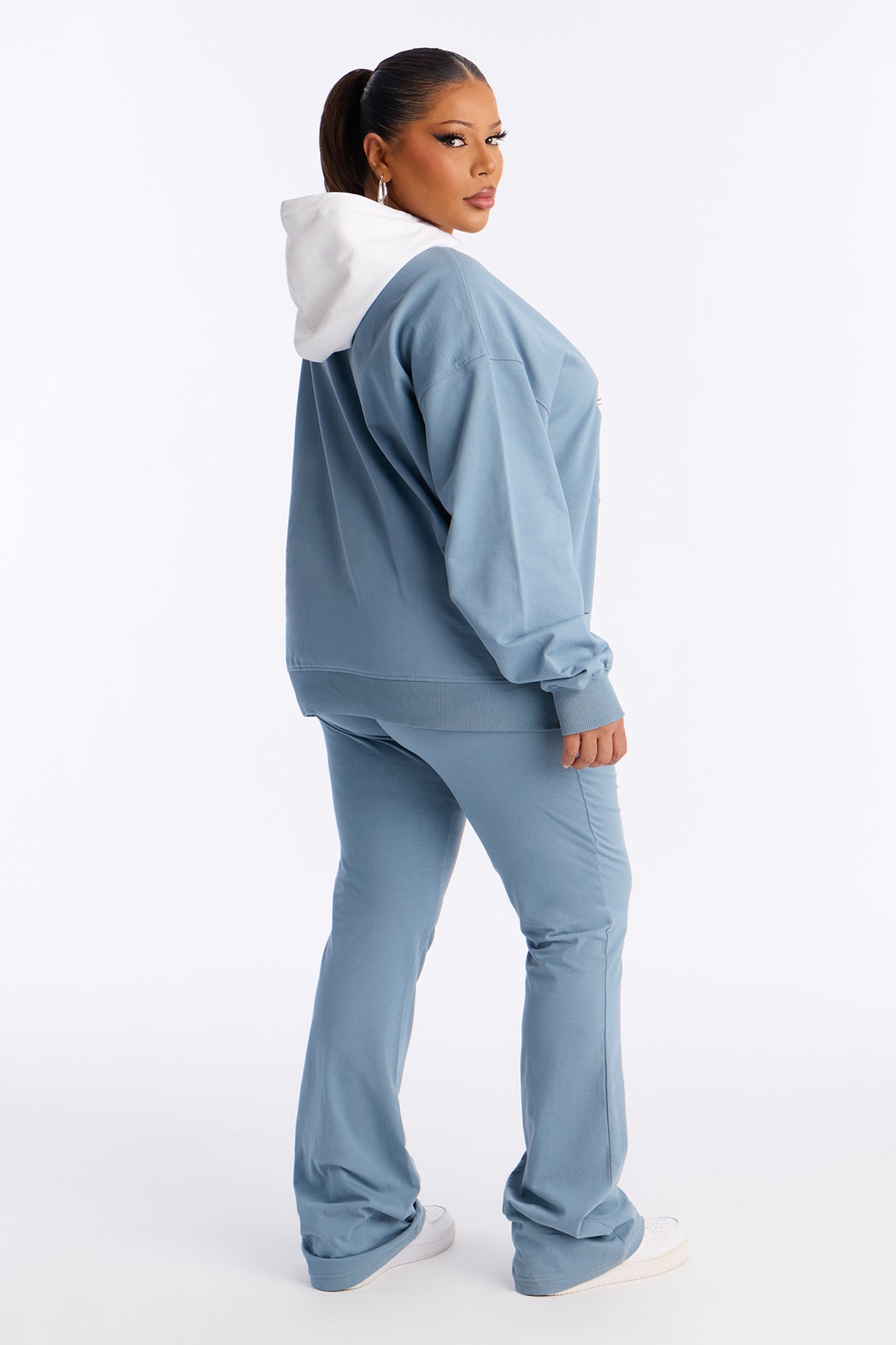 Dream Big Hoodie Pant Set - Slate Blue
