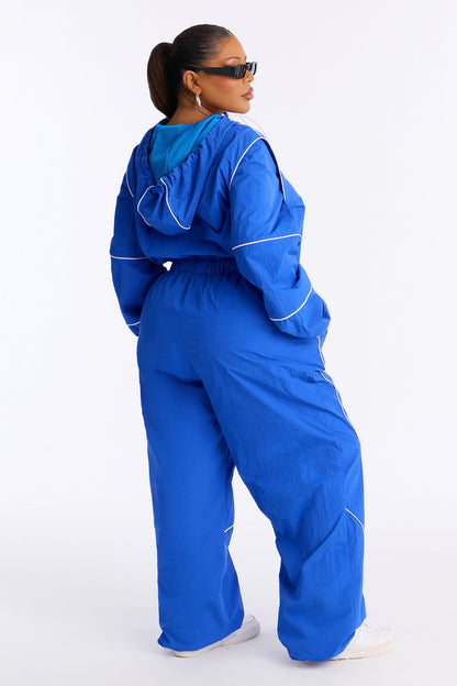 No Rush Polar Fleece Pant Set - Blue