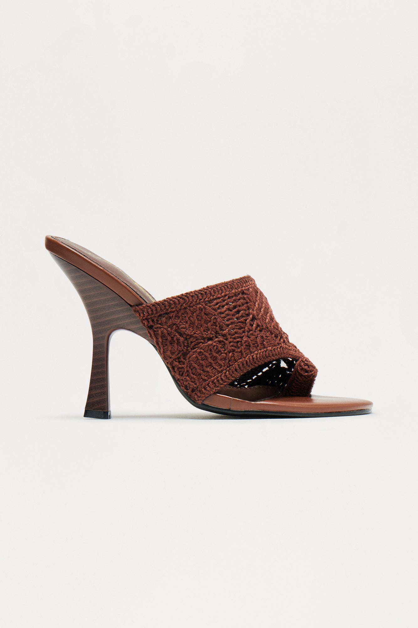 Kite Crochet Toe Ring Heels - Brown