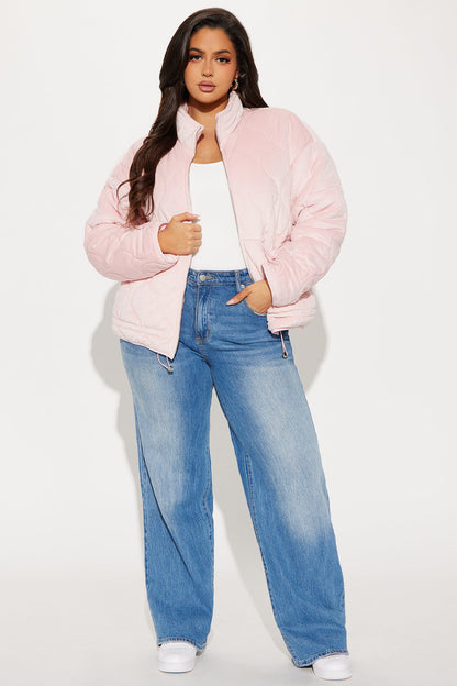 Ski Lift Lightweight Quilted Puffer Jacket - Pink